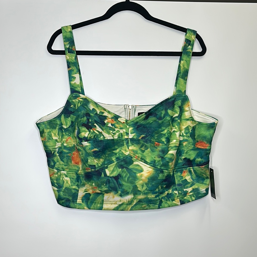 Eloquii Printed Corset Style Bralette